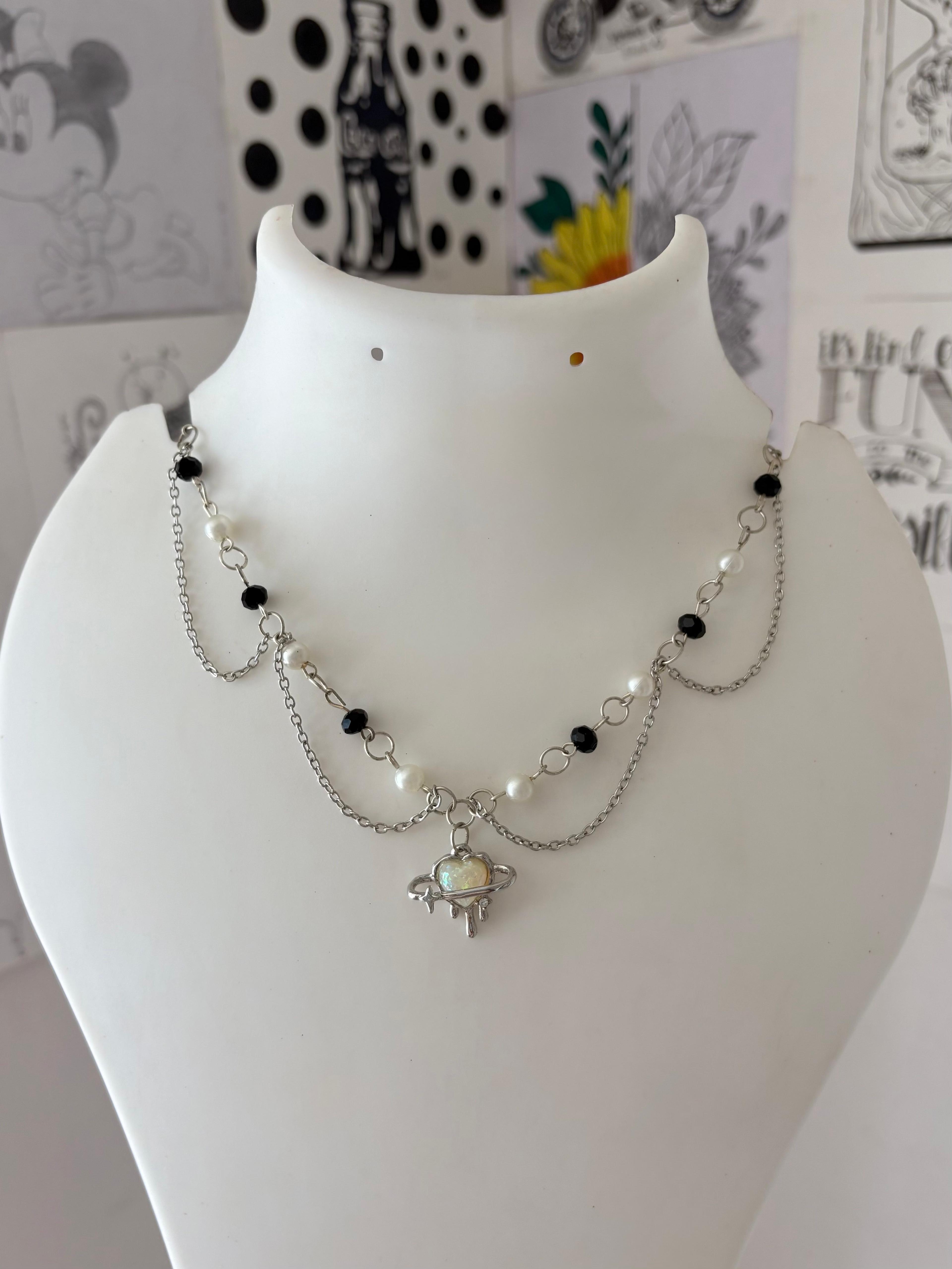crystal pearl necklace - Image 1