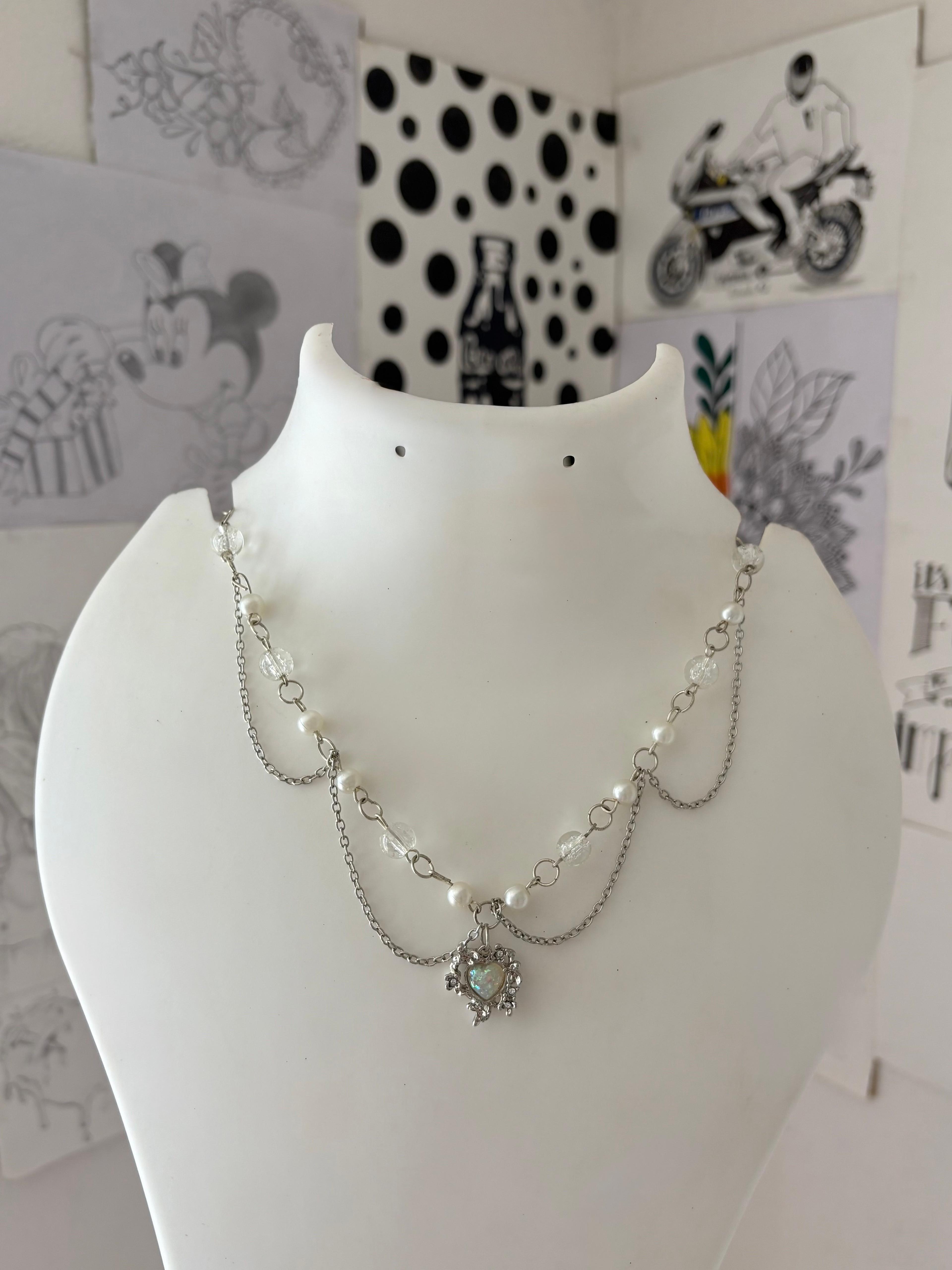 crystal bead necklace - Thumbnail 3